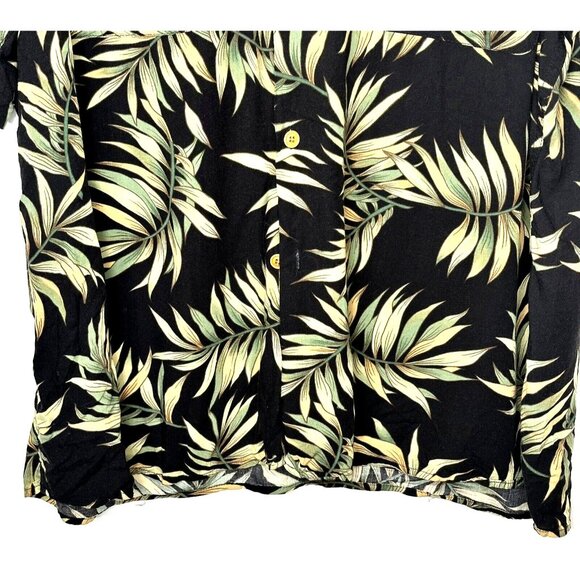 Reyn Spooner Hawaiian Shirt Mens Hibiscus Button Up Camp Short Sleeve Black XXL - Picture 4 of 10